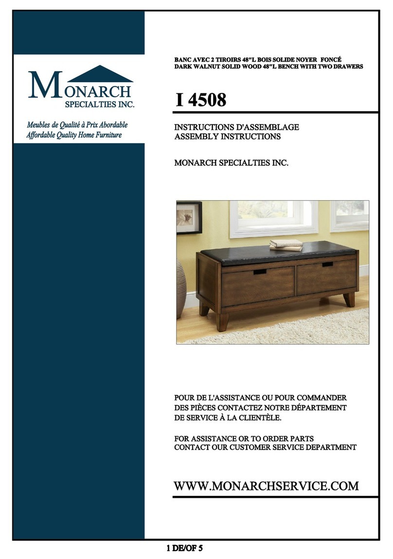 Monarch Specialties I 4508 Assembly instructions