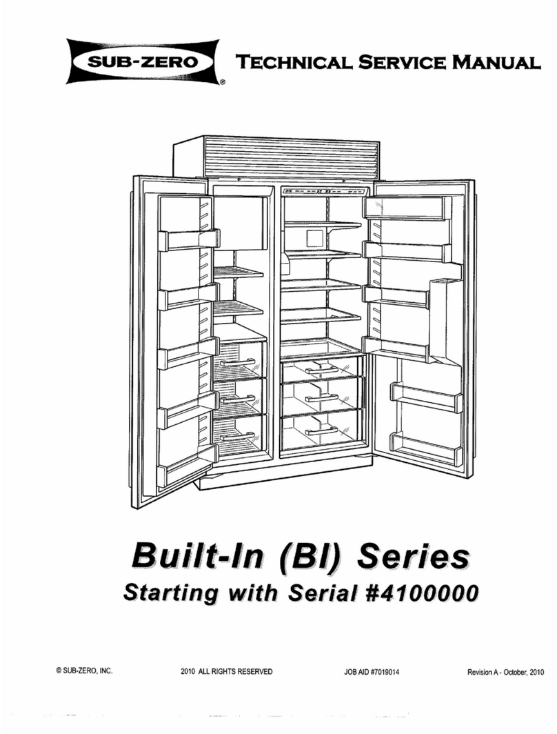 Sub-Zero BI-30UG Operating manual Sub-Zero BI-30UG Operating manual
