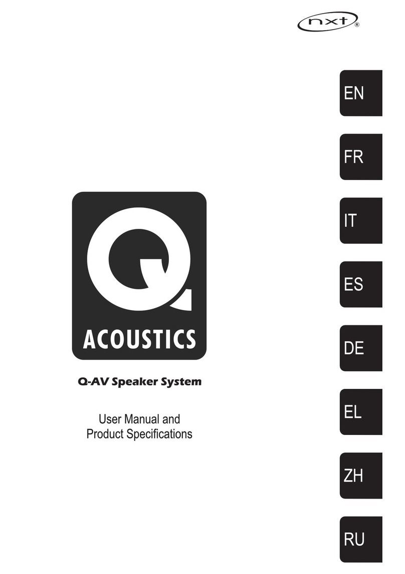 Q Acoustics Q-AV Series User manual and product specifications