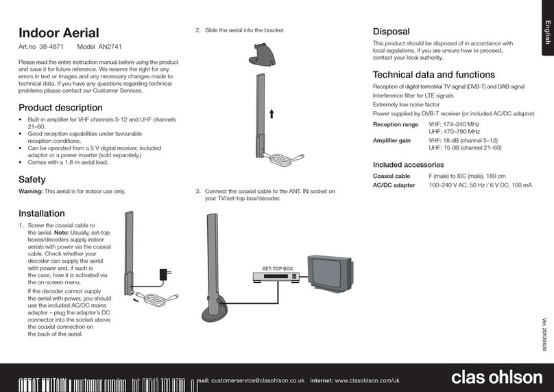 Clas Ohlson 38-4871 instruction manual