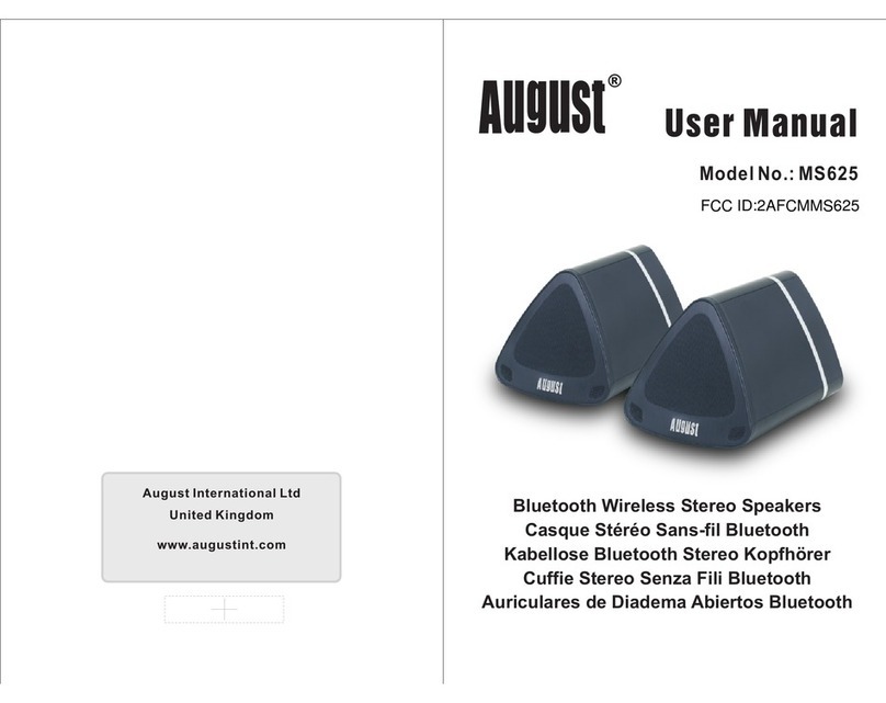 August MS625 user manual