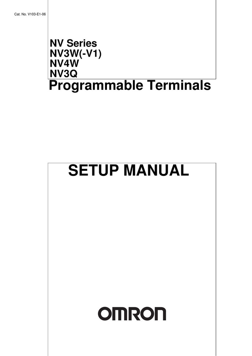 Omron NV Series Setup manual