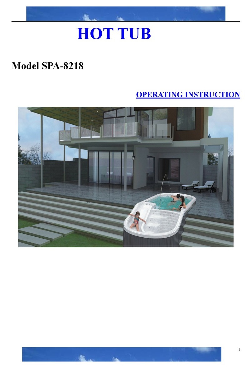Guangzhou J&J Sanitary Ware SPA-8218 Operating	 instruction