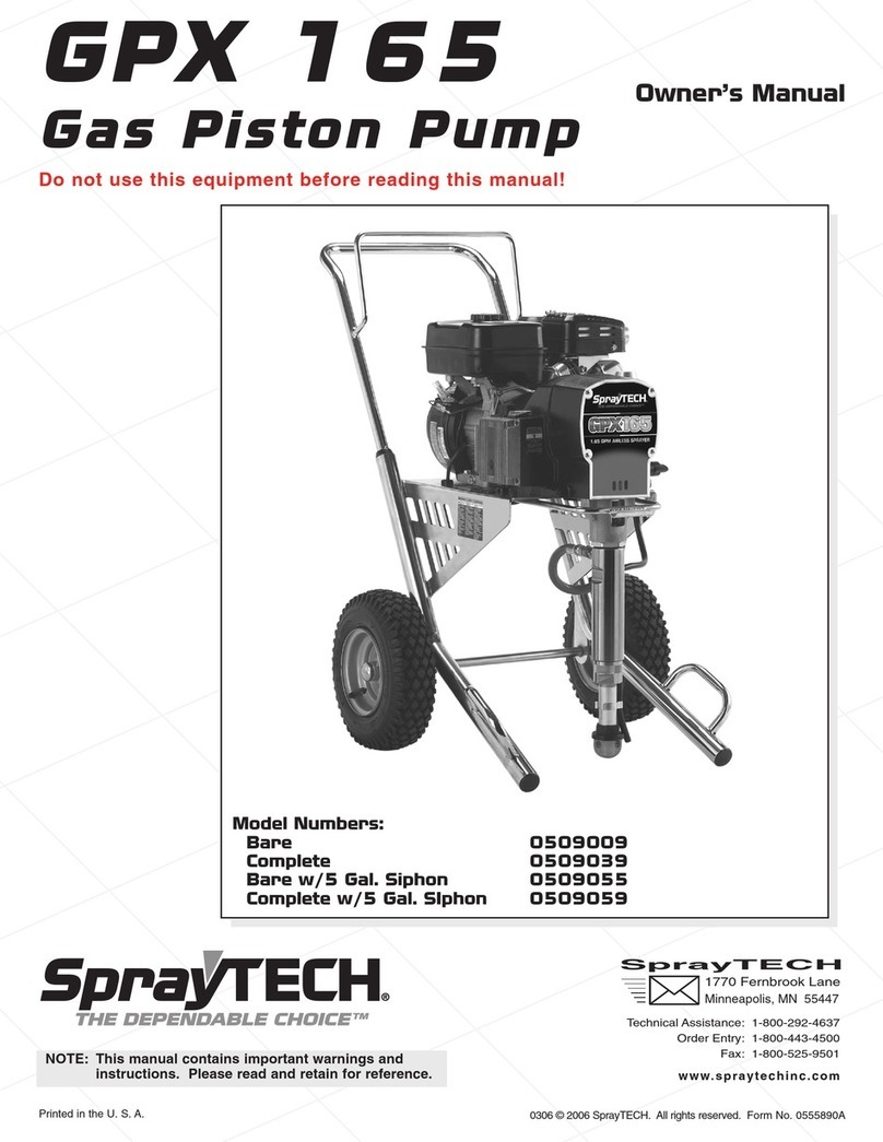 SprayTECH GPX 165 User manual