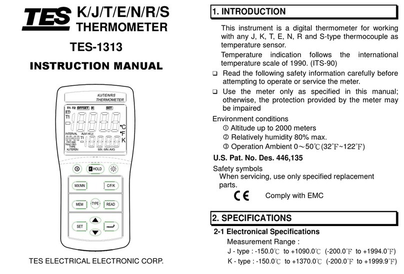 TES TES-1313 instruction manual