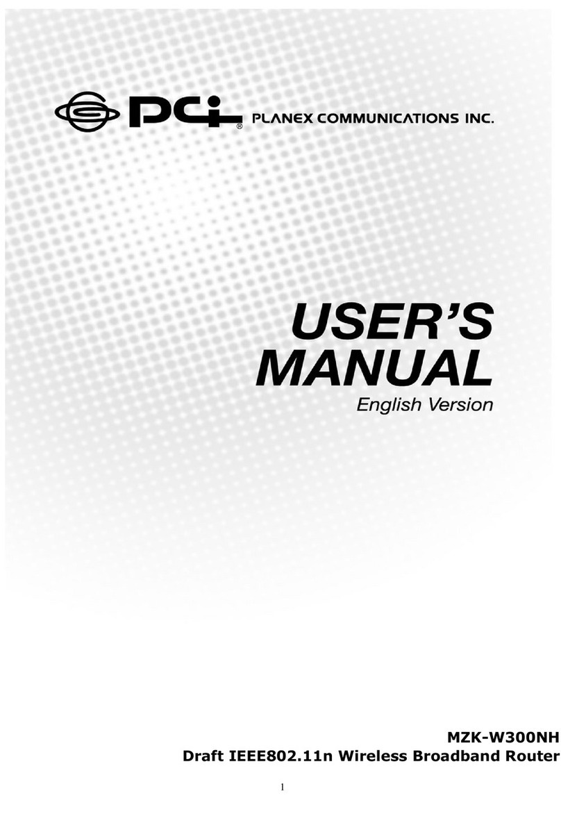 PCI MZK-W300NH User manual