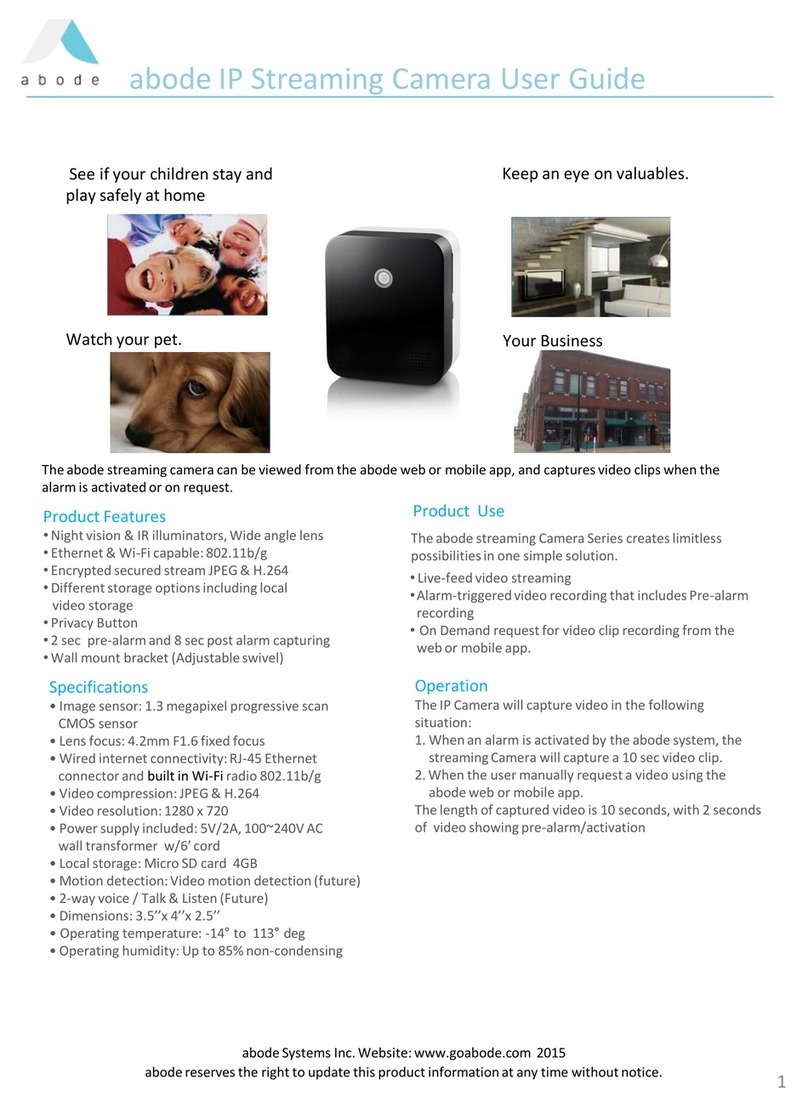 Abode IP Streaming Camera User manual