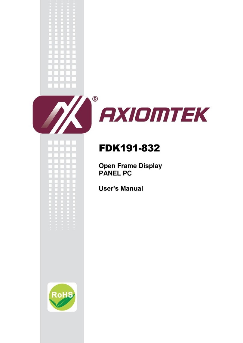 AXIOMTEK FDK191-832 User manual AXIOMTEK FDK191-832 User manual
