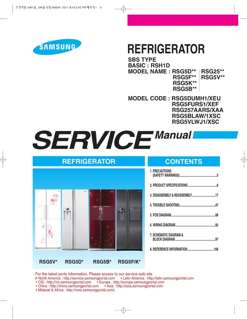 Samsung RSG5D series Service manual Samsung RSG5D series Service manual