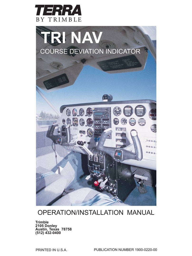 Terra TRI NAV Operation & installation manual