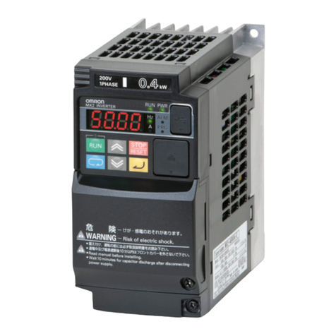 Omron SYSDRIVE MX2 SERIES User manual