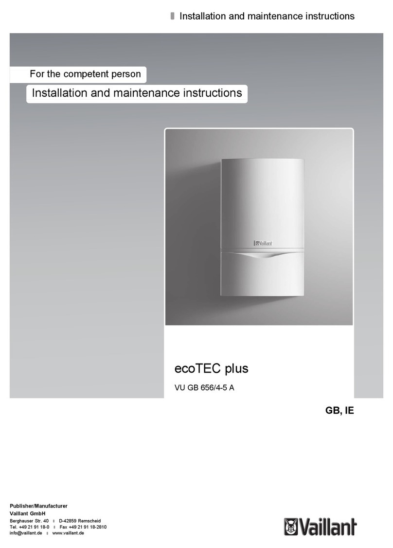 Vaillant ecoTEC plus VU GB 656/4-5 A User manual Vaillant ecoTEC plus VU GB 656/4-5 A User manual