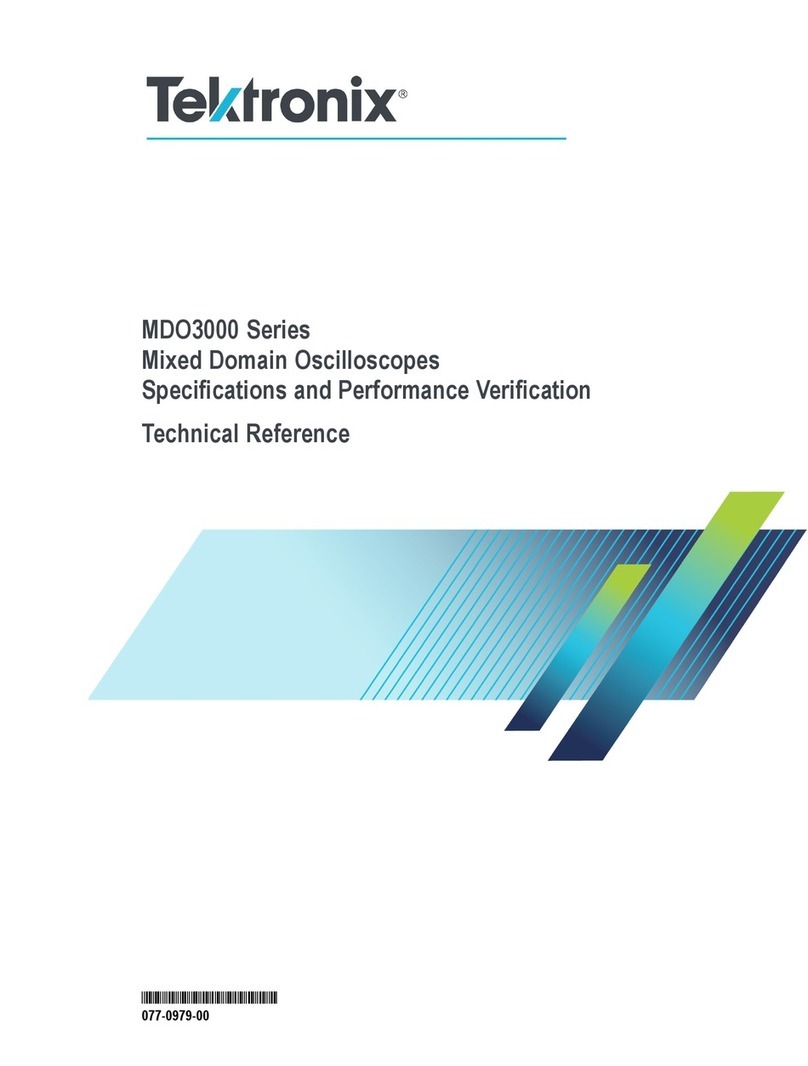 Tektronix MDO3000 Series Technical reference
