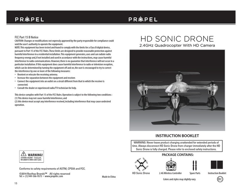Propel RC HD SONIC DRONE Instruction booklet