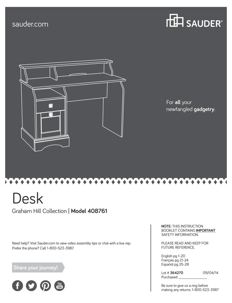 Sauder 408761 User manual