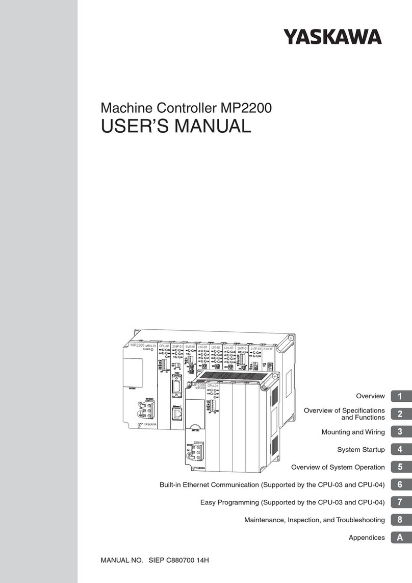 YASKAWA MP2200 User manual