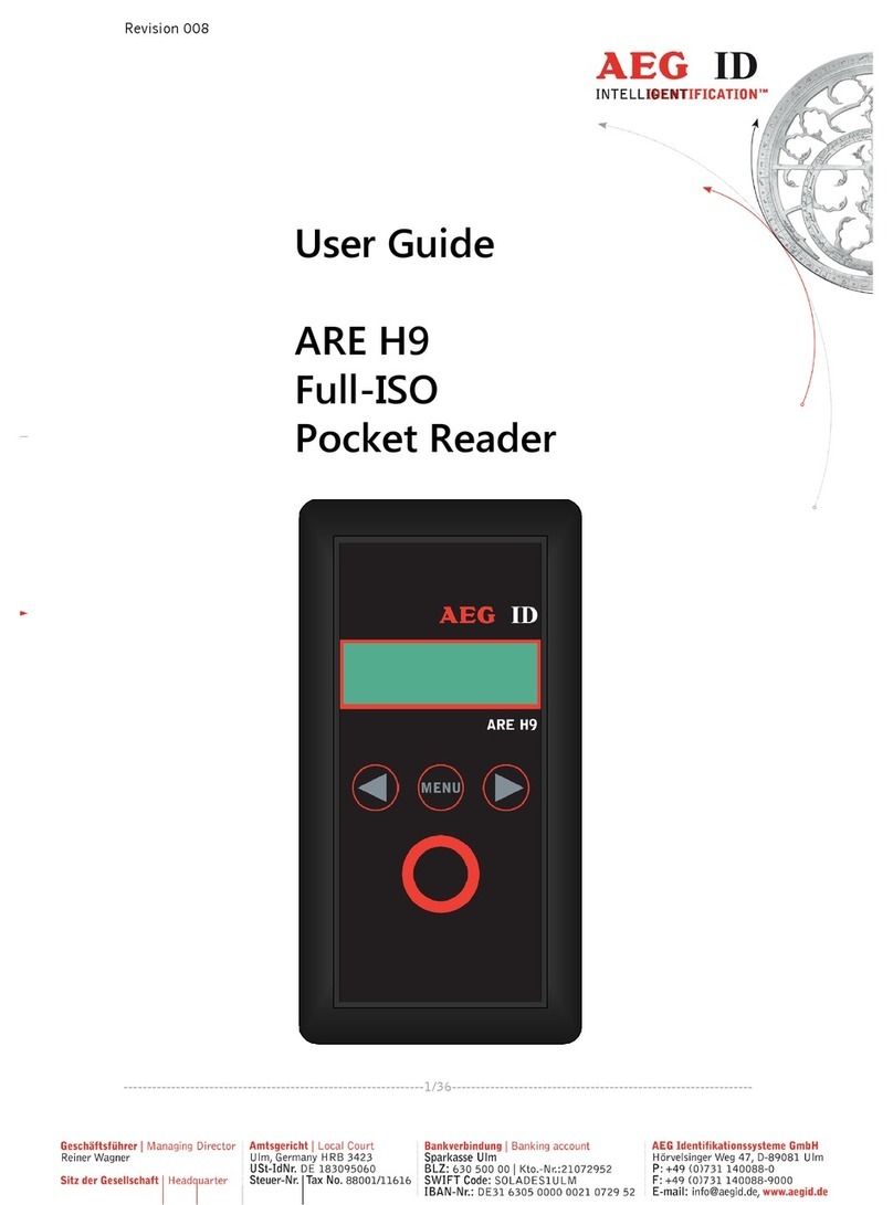 AEG ARE H9 user guide