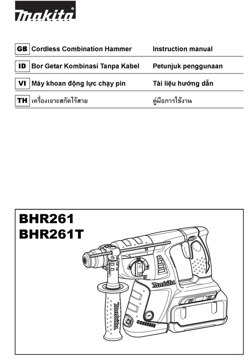 Makita BHR261 User manual