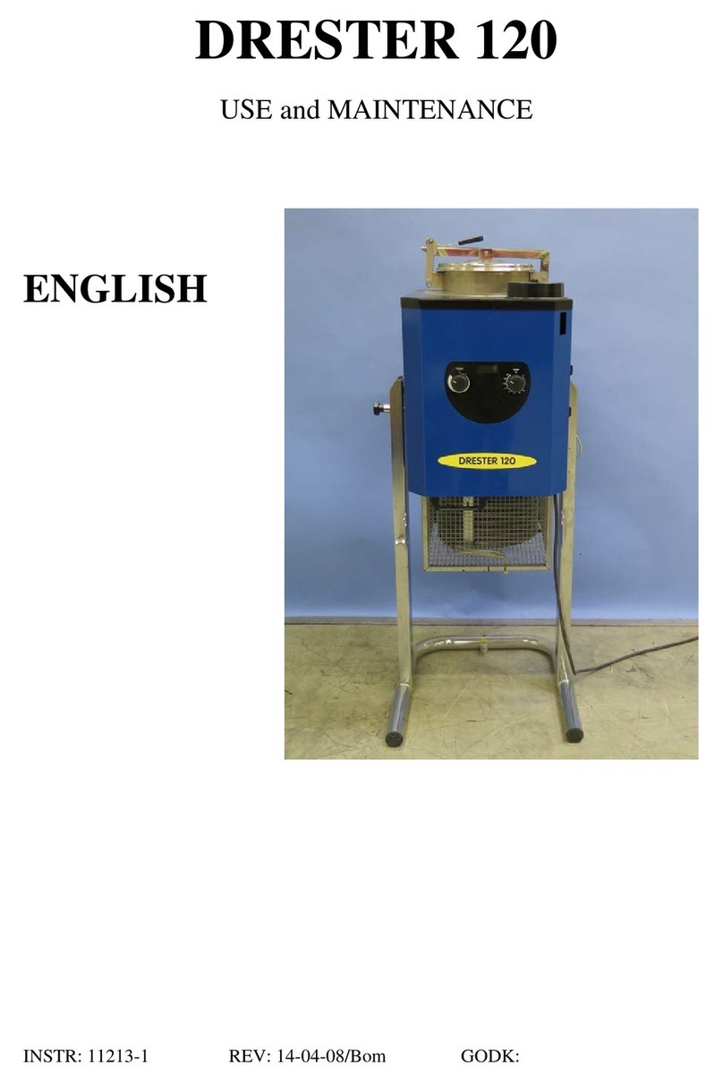 Formeco Drester 120 Use and maintenance