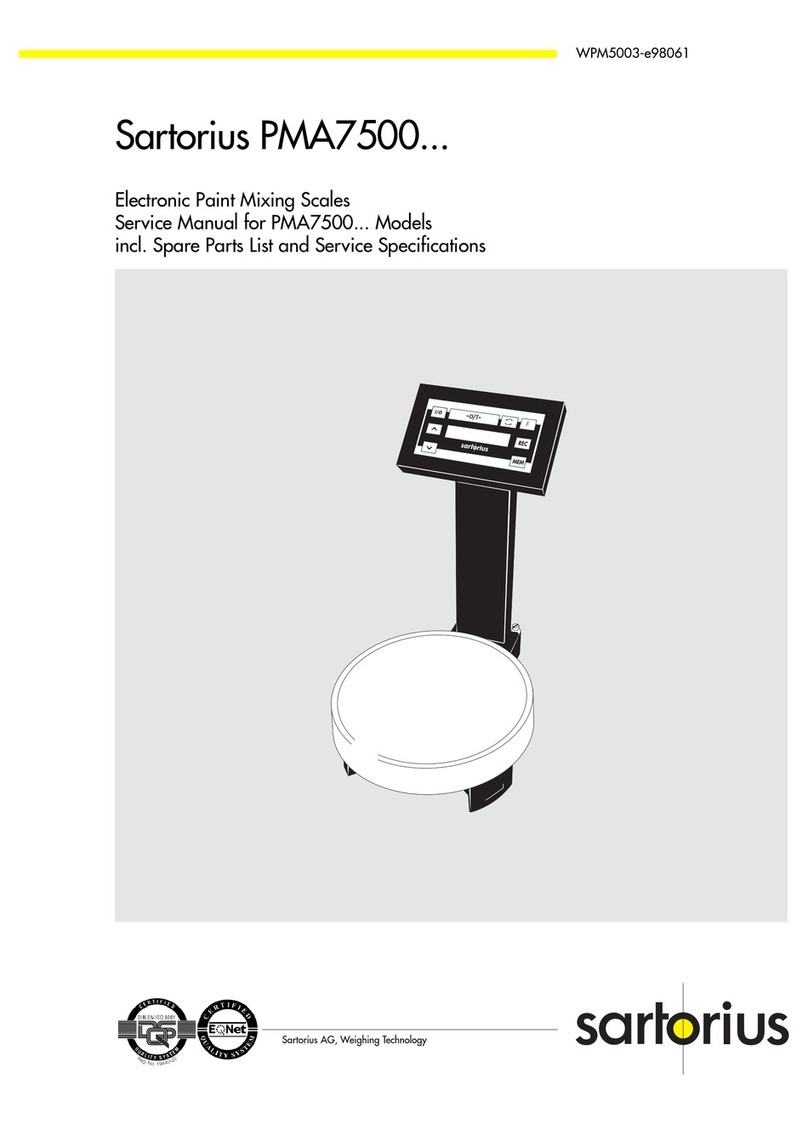 Sartorius PMA7500 Service manual