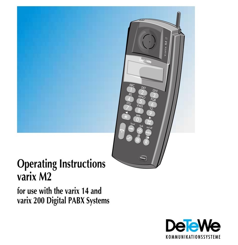DETEWE varix 14 operating instructions