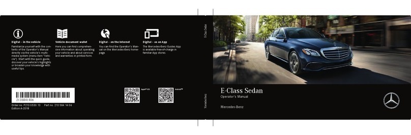 Mercedes-Benz E-Class Sedan User manual