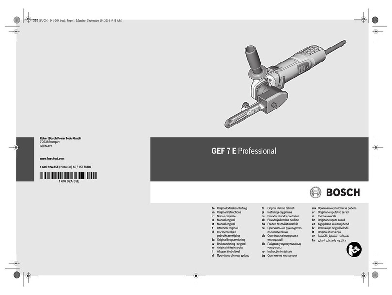 Bosch GEF 7 E Professional User manual