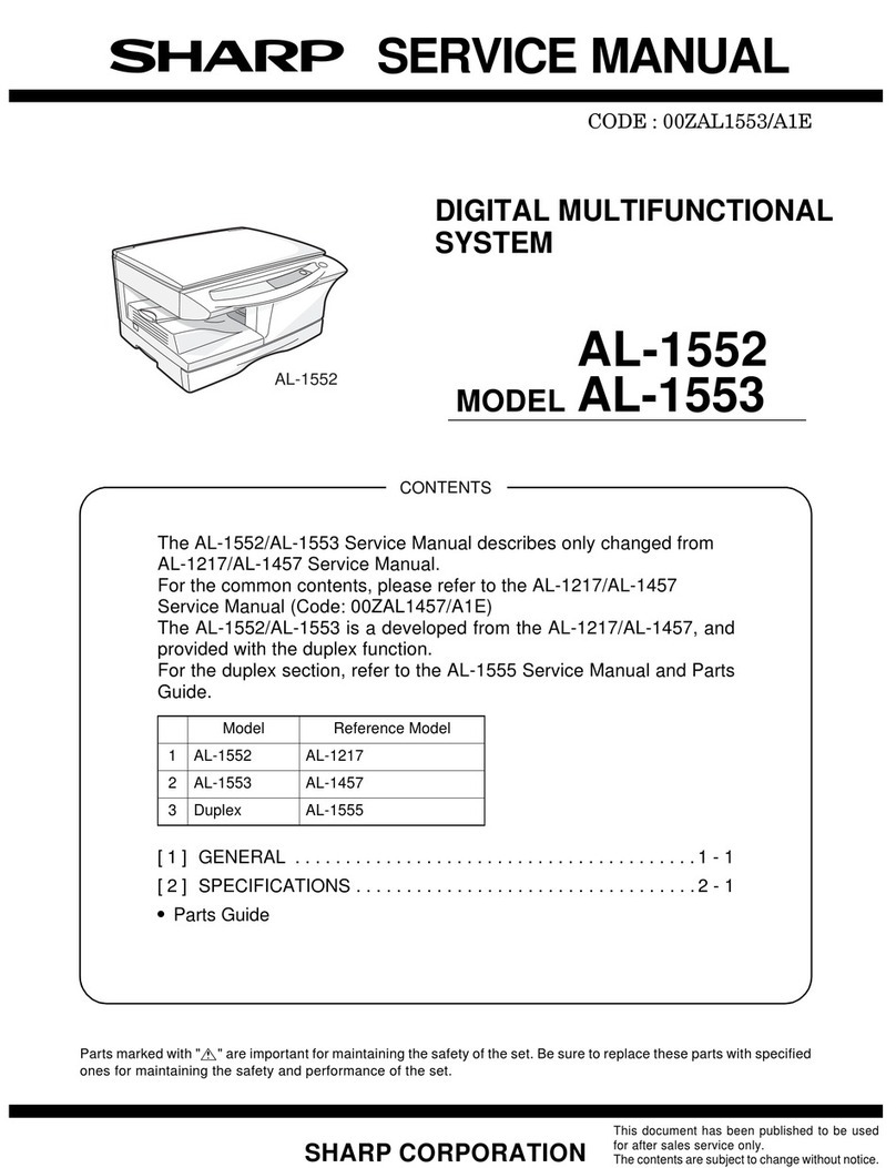 Sharp AL-1552 User manual