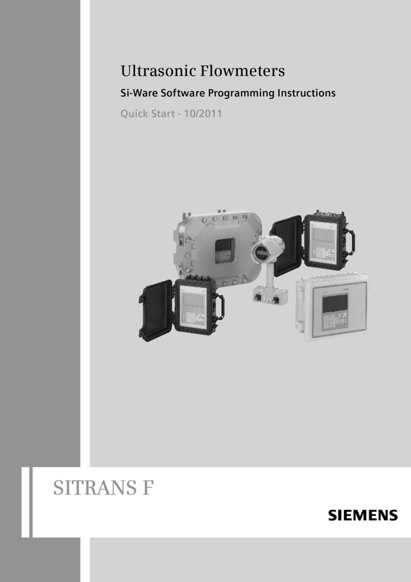 Siemens SITRANS F Owner's manual