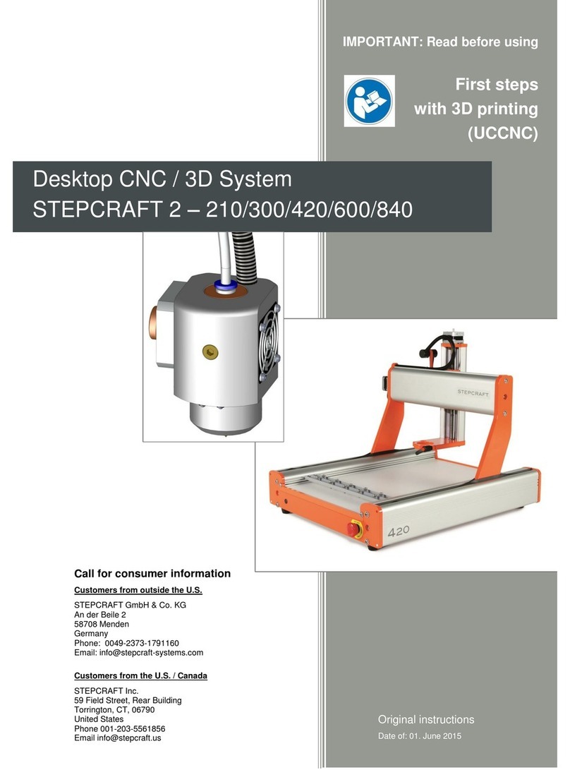 STEPCRAFT 210 First steps with 3d printing