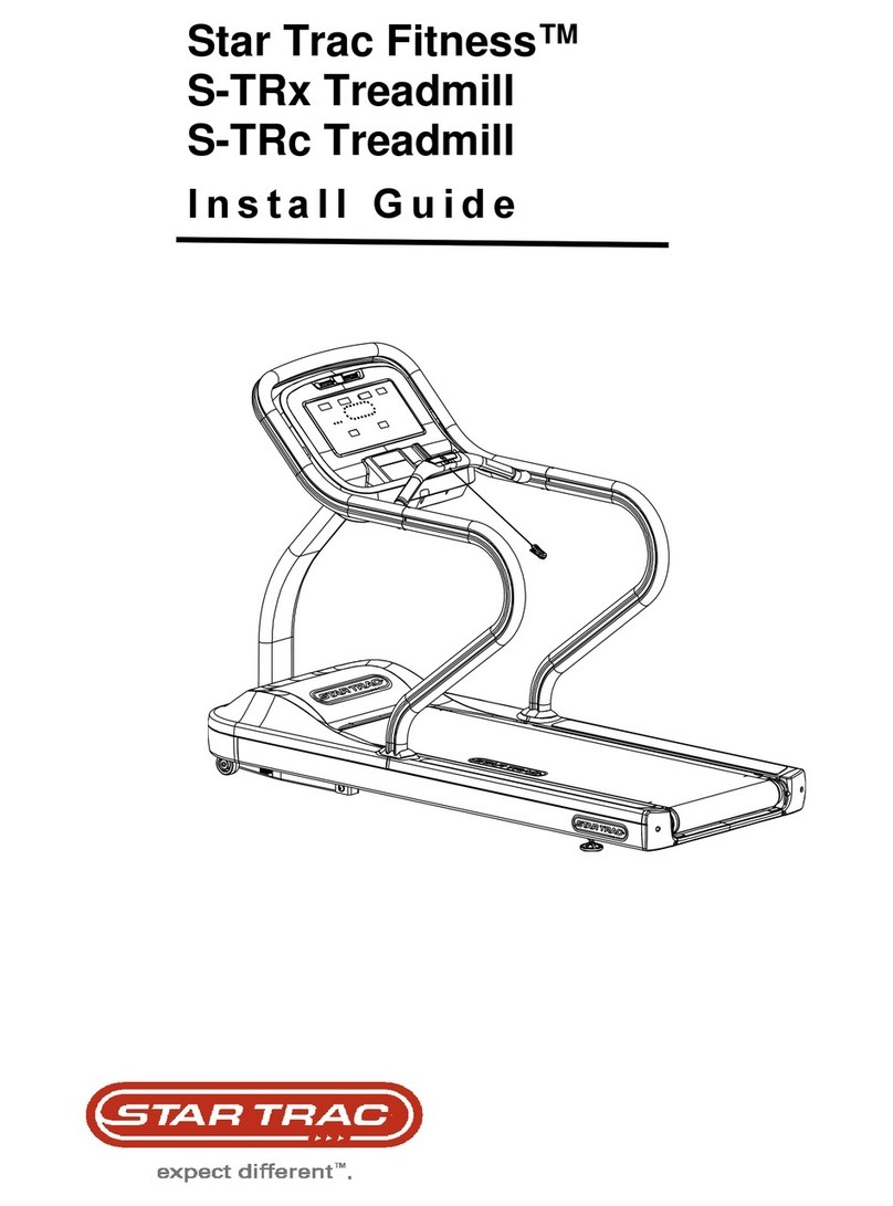 STAR TRAC FITNESS S-TRx install guide