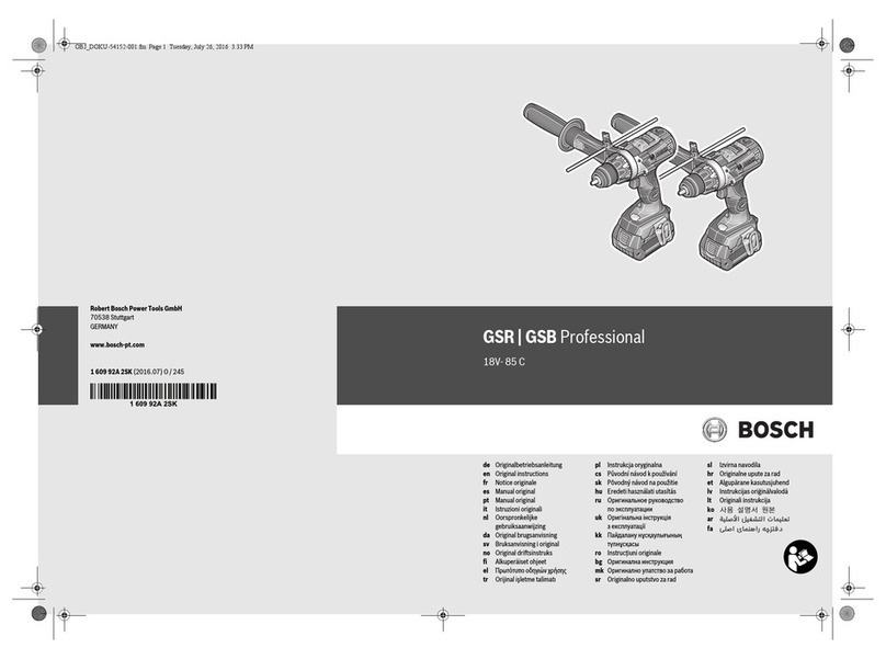 Bosch GSB Professional 18V - 85 C Original instructions