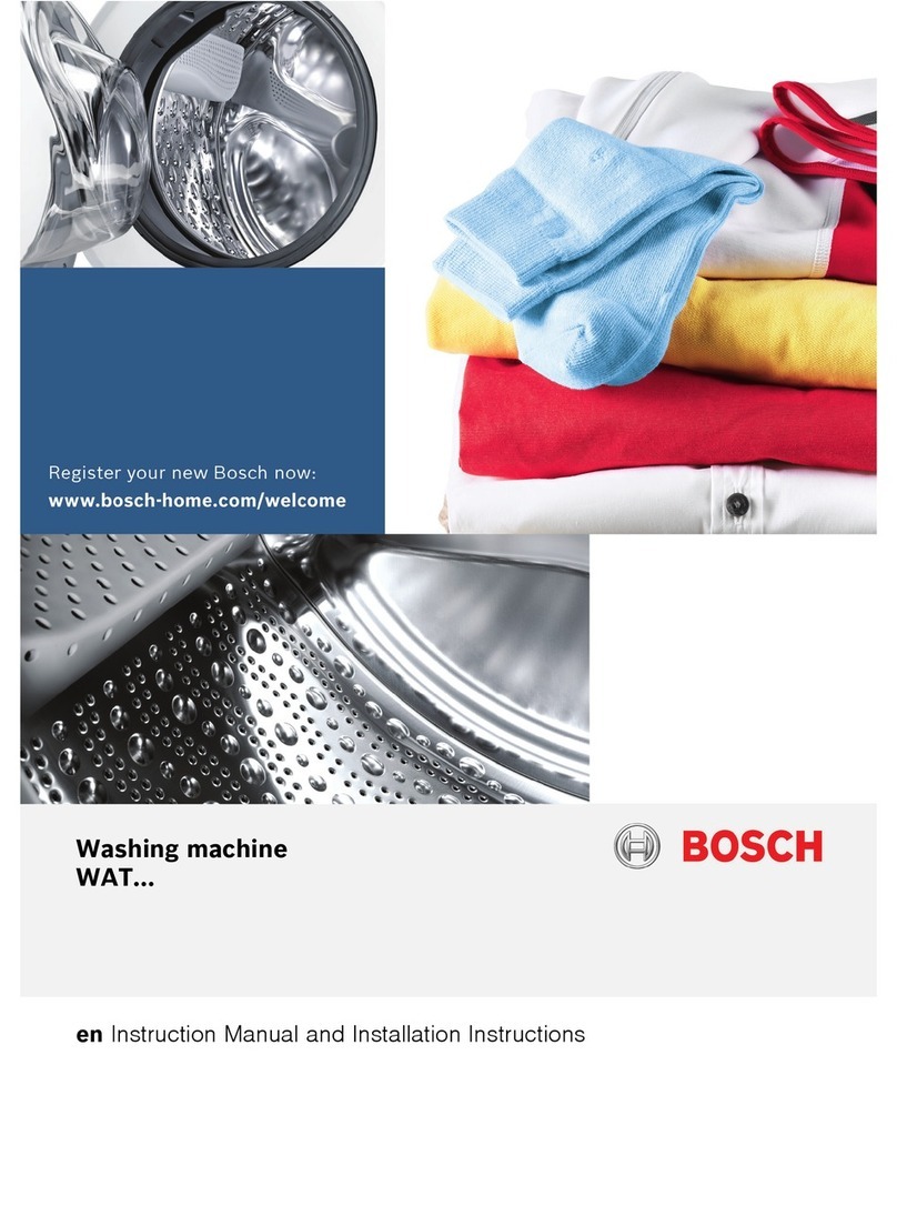 Bosch WAT series Instruction manual and installation instructions Bosch WAT series Instruction manual and installation instructions