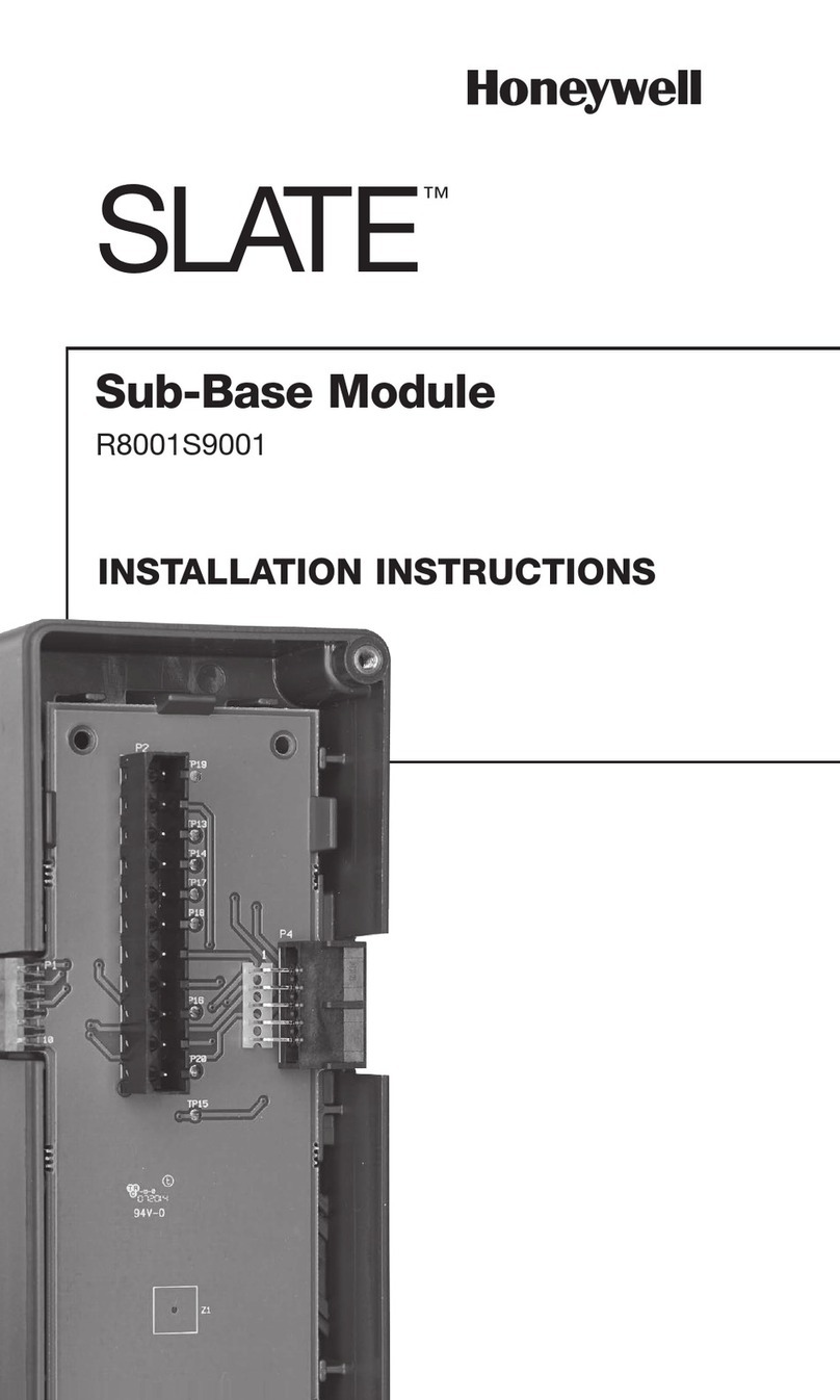 Honeywell SLATE R8001S9001 User manual