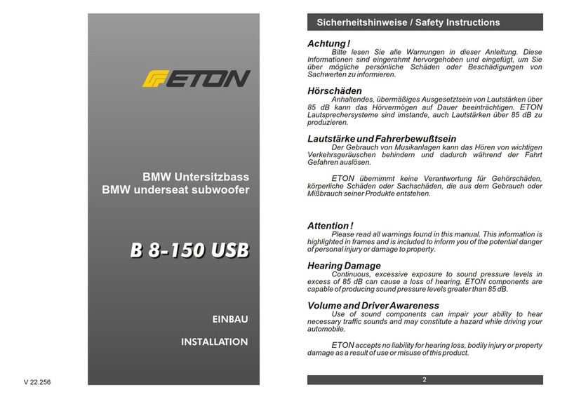 Eton B 8-150 USB Installation