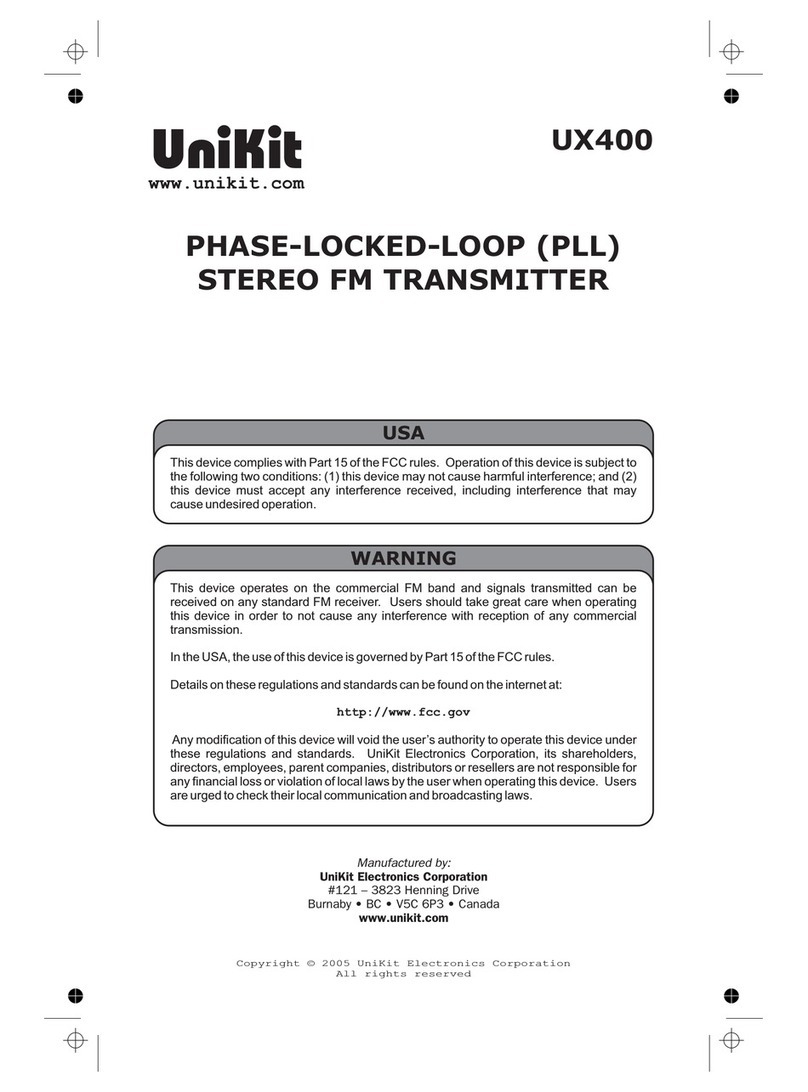 UniKit UX400 manual