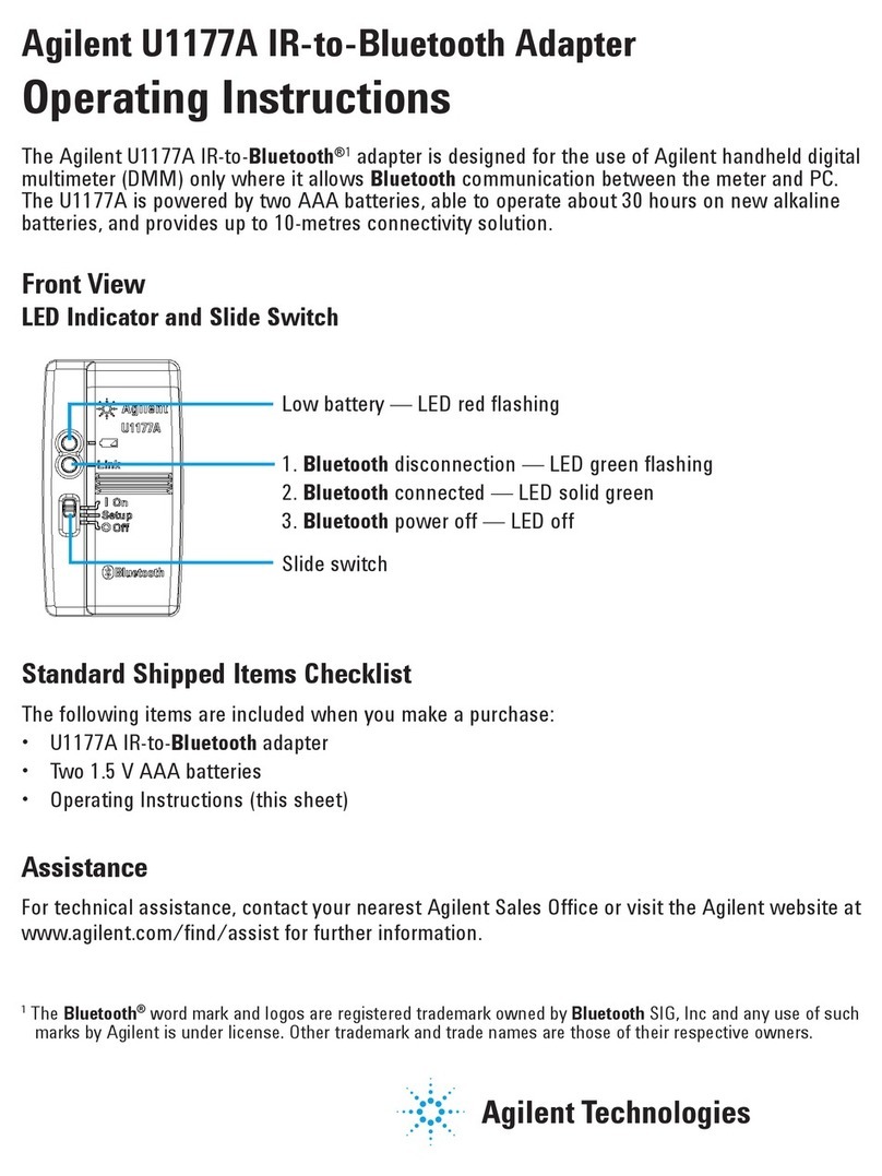 Agilent Technologies U1177A User manual