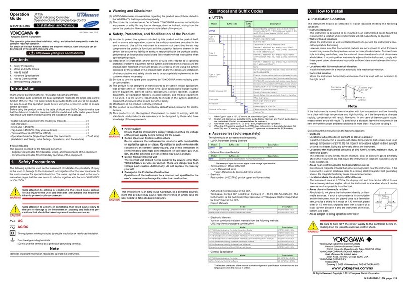 UTAdvanced UT75A User manual