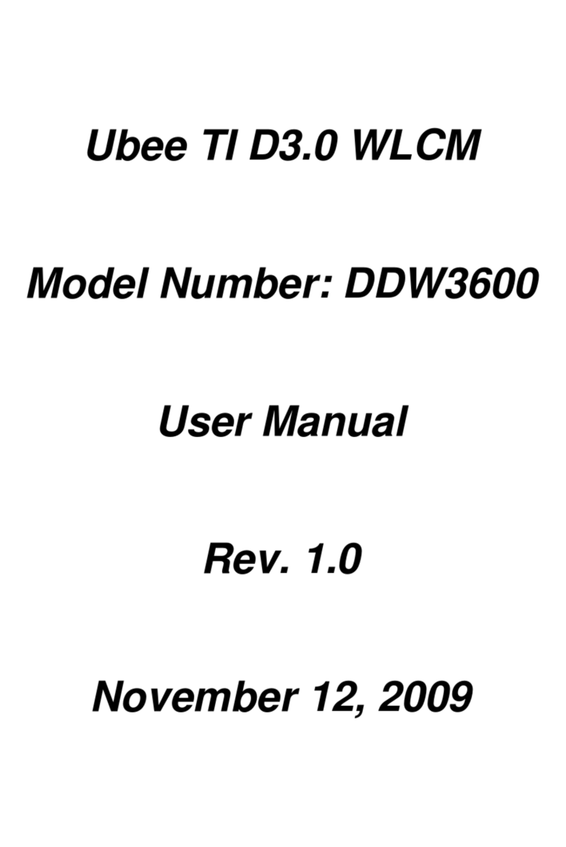 Ubee DDW3600 user manual