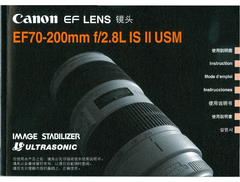 Canon EF 70-200mm f/2.8L IS II USM instructions