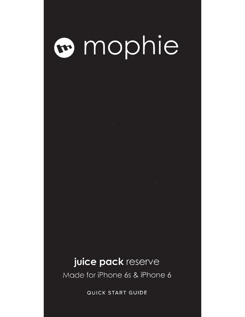 Mophie Juice Pack Reserve quick start guide