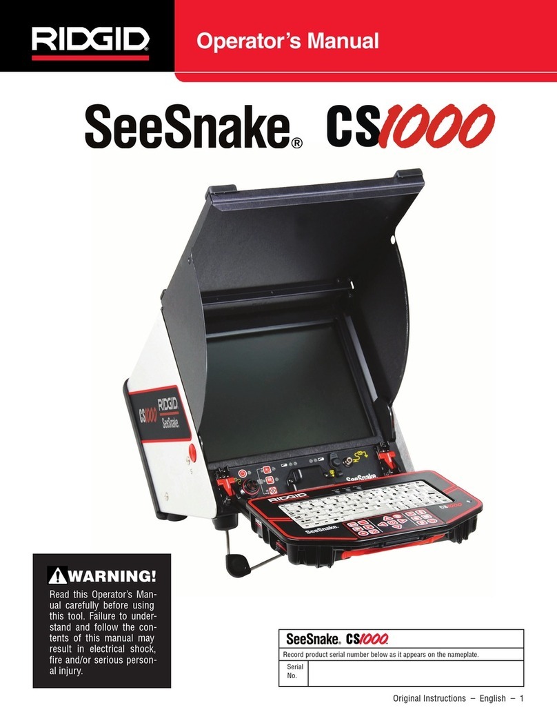 RIDGID SeeSnake CS1000 Operator's manual