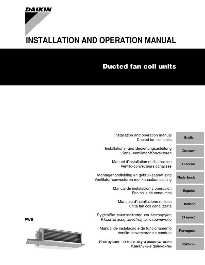Daikin FWB Series Installation and operation manual