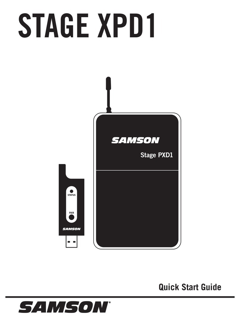 Samson Stage XPD1 User manual