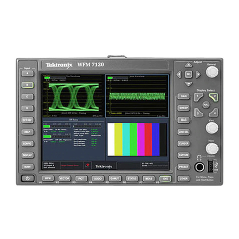 Tektronix WFM6120 User manual