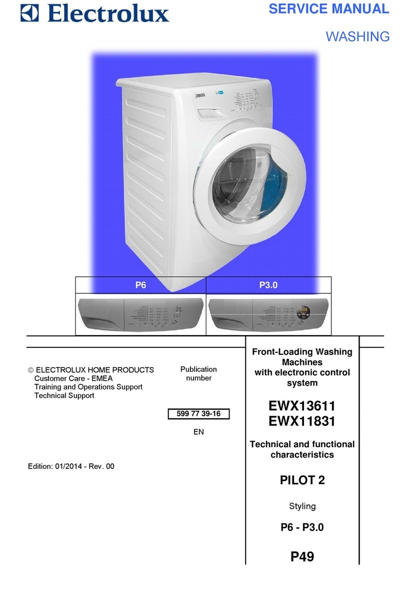 Electrolux EWX13611 User manual