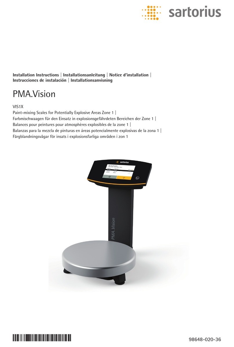 Sartorius VIS1X installation instructions
