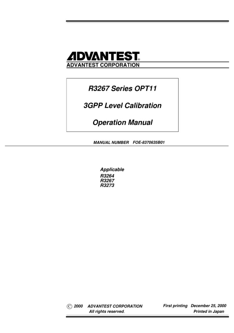 ADVANTEST R3264 Operation manual