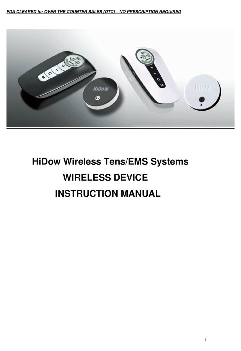 HiDow Wireless Tens/EMS Systems instruction manual