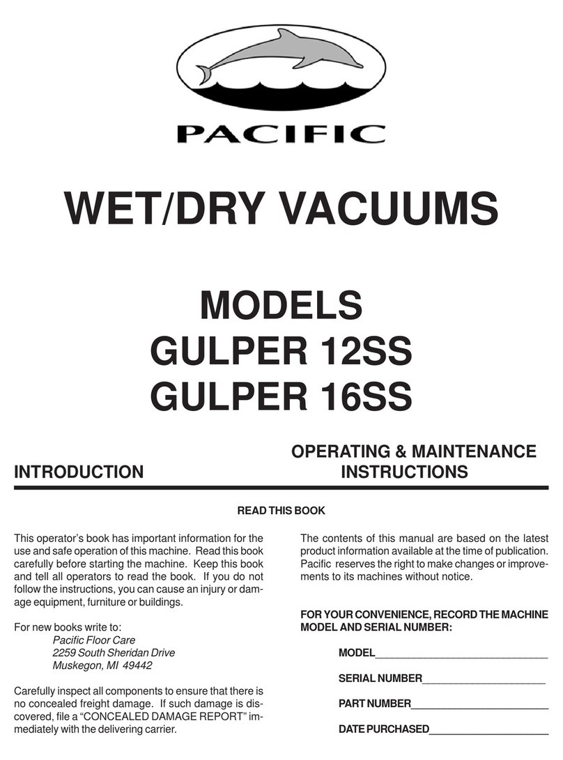 Pacific GULPER 12SS Operating & maintenance instructions